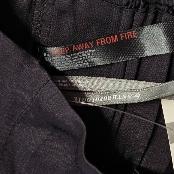 Anthropologie Satin Micro Bra, Bandeau Top, Bralette, Black Size Medium, NWT - Picture 7 of 7